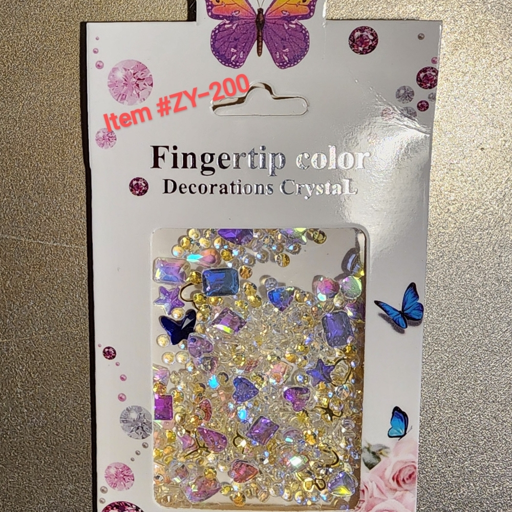 💛SALE💛 FINGERTIP COLOR  DECOR CRYSTAL (#ZY-200)